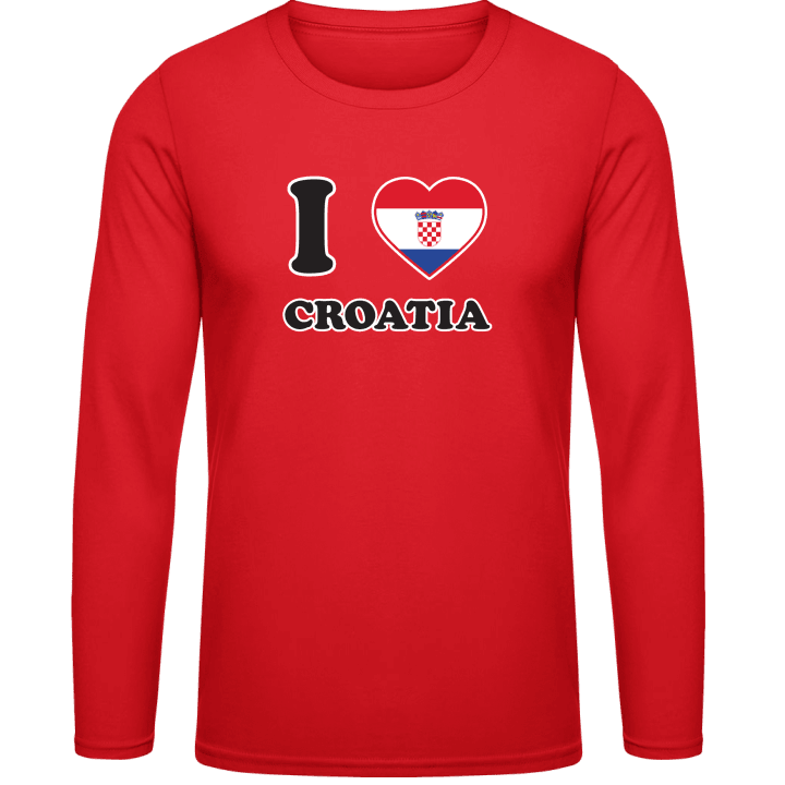 I Love Croatia Long Sleeve Shirt 0 image