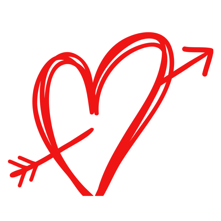 Heart With Arrow T-shirt för kvinnor 0 image
