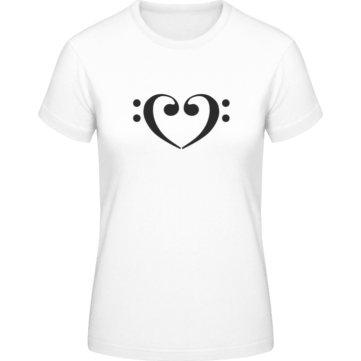 Bass Heart T-shirt för kvinnor 0 image