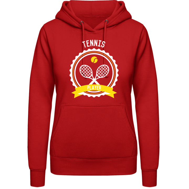 Tennis Player Emblem Vrouwen Hoodie contain pic