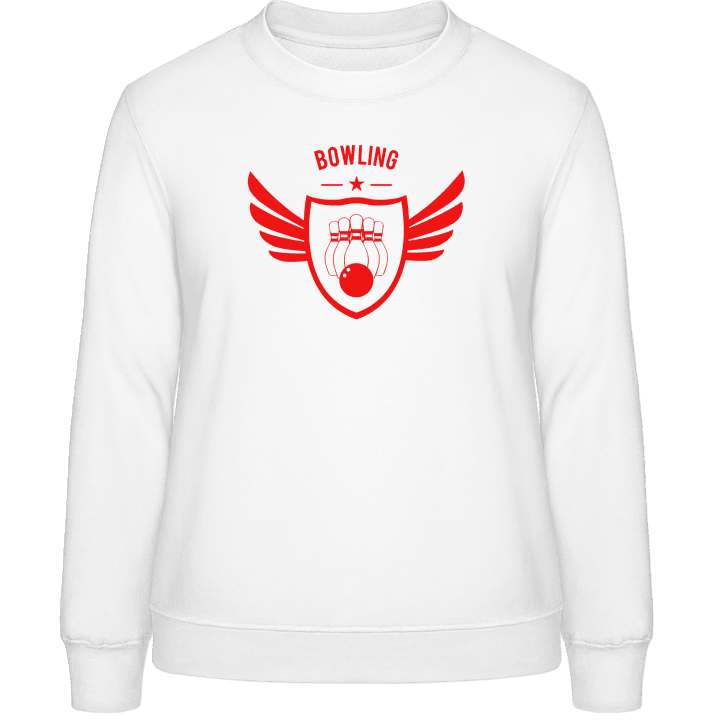 Bowling Winged Sweatshirt för kvinnor contain pic