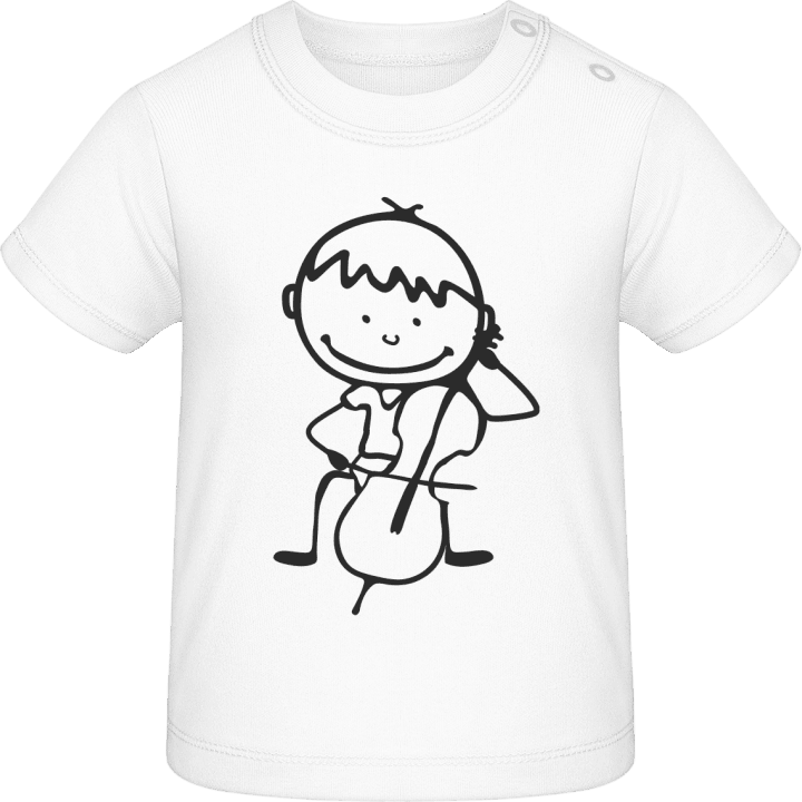 Cello Player Comic T-shirt bébé contain pic