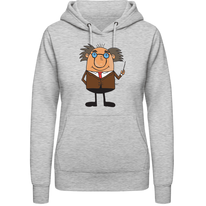Crazy Professor Illustration Vrouwen Hoodie contain pic