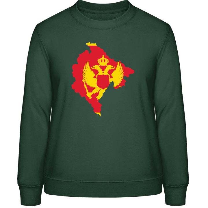 Montenegro Map Sweatshirt för kvinnor contain pic