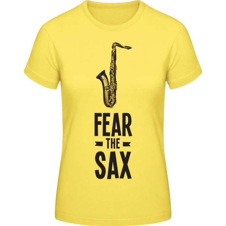Fear The Sax T-skjorte for kvinner contain pic