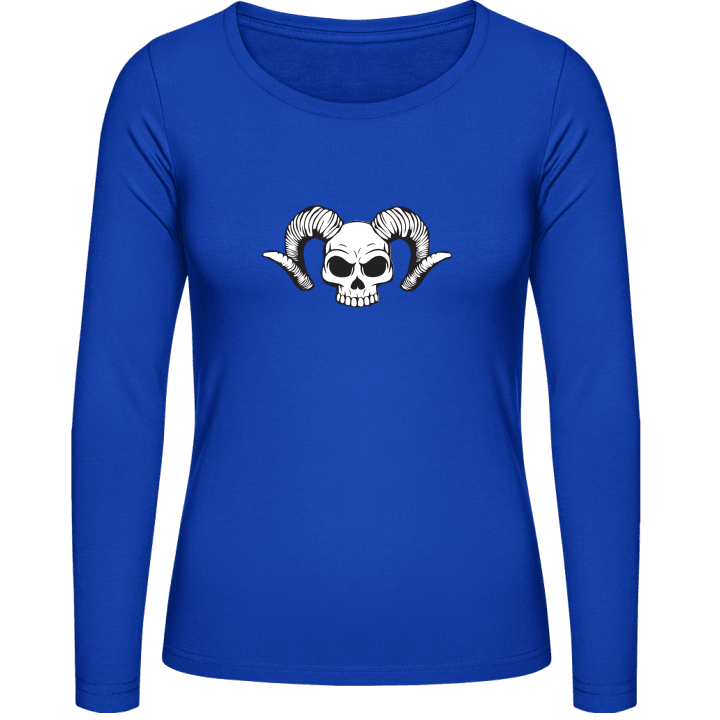 Devil Skull Langermet skjorte for kvinner contain pic