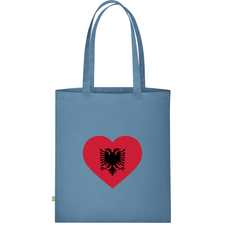 Albanian Heart Flag Stoffen tas contain pic