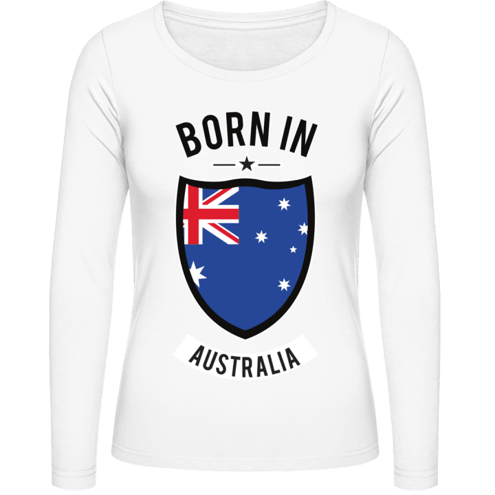 Born in Australia Langermet skjorte for kvinner 0 image