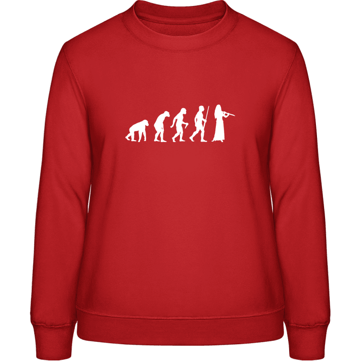 Flute Evolution Female Frauen Sweatshirt contain pic