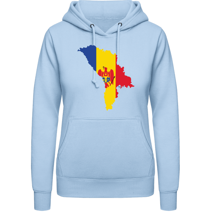 Moldova Map Crest Vrouwen Hoodie contain pic