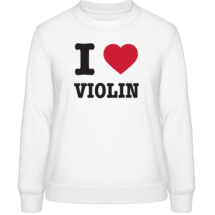 I Love Violin Frauen Sweatshirt 0 image