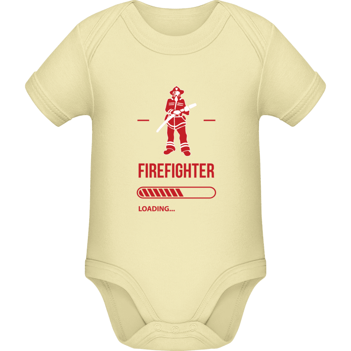 Firefighter Loading Baby Rompertje contain pic