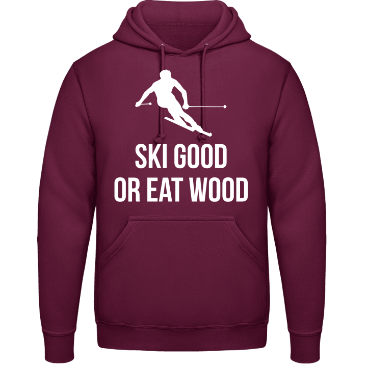 Ski Good Or Eat Wood Felpa con cappuccio contain pic