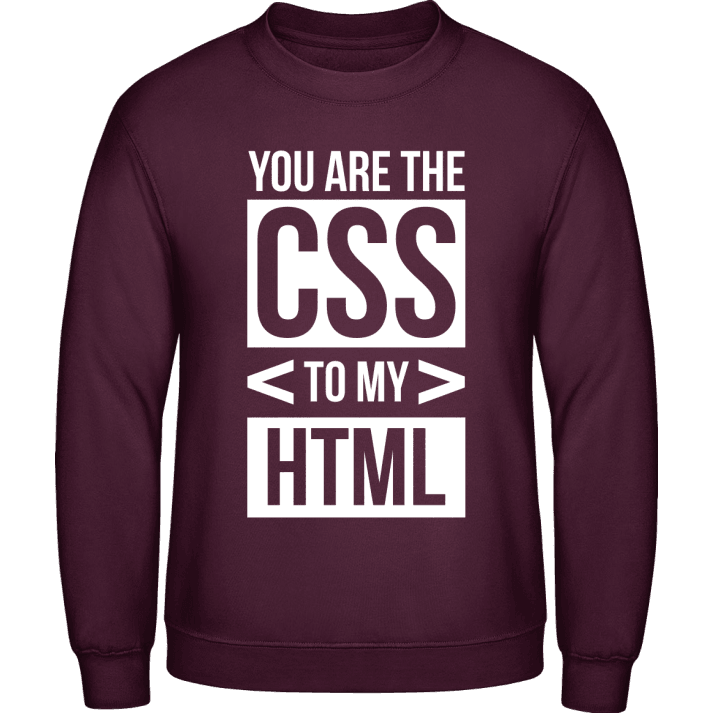 You Are The CSS To My HTML Sweatshirt 0 image