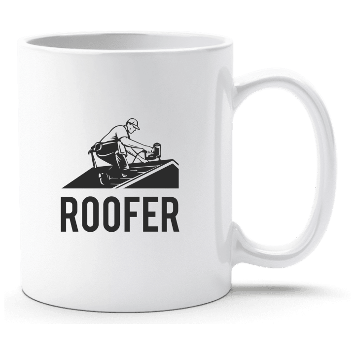 Roofer Illustration Beker contain pic
