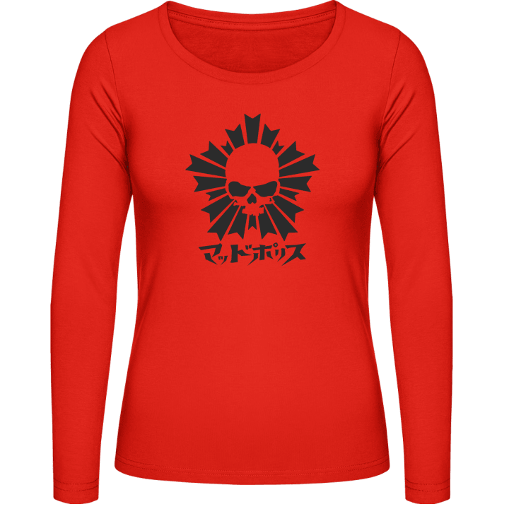 Calavera Japon Camisa de manga larga para mujer contain pic