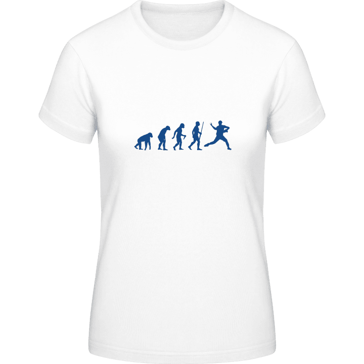 Baseball Pitcher Evolution Frauen T-Shirt contain pic