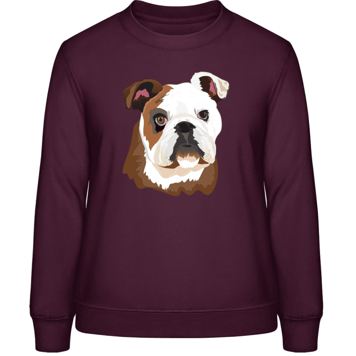 Bulldog Head Realistic Women Sweatshirt 0 image