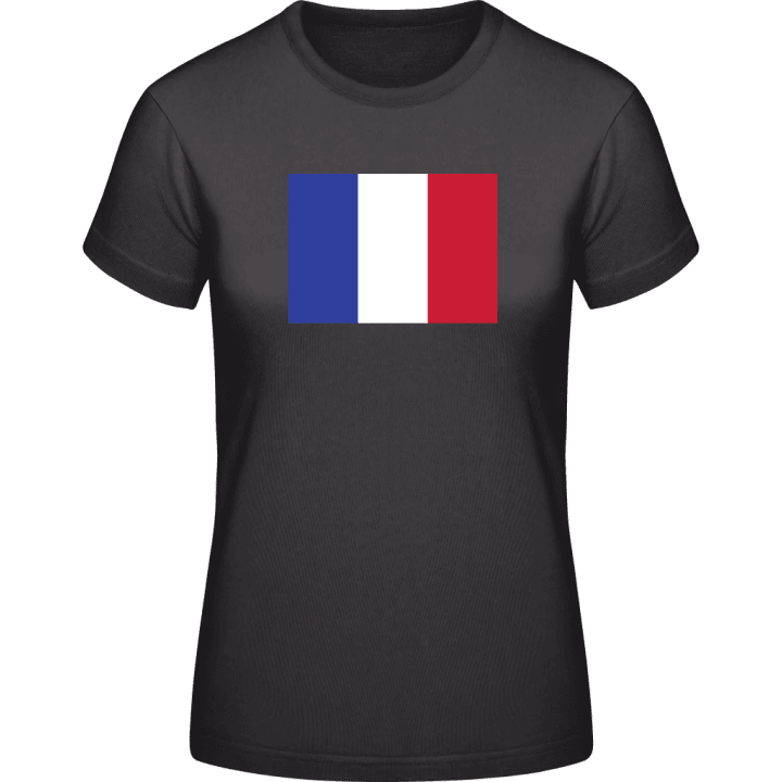 France Flag T-skjorte for kvinner contain pic