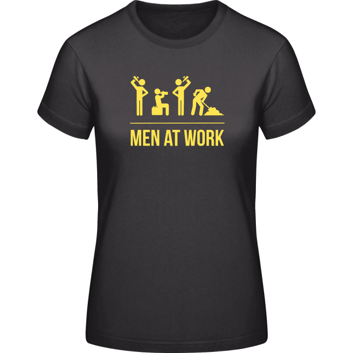 Men At Work Vrouwen T-shirt contain pic