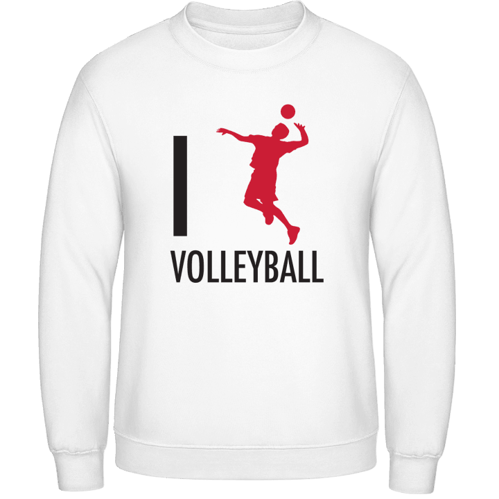 I Love Volleyball Sweatshirt contain pic