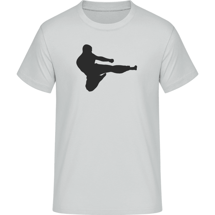 Karate Fighter Silhouette T-Shirt contain pic
