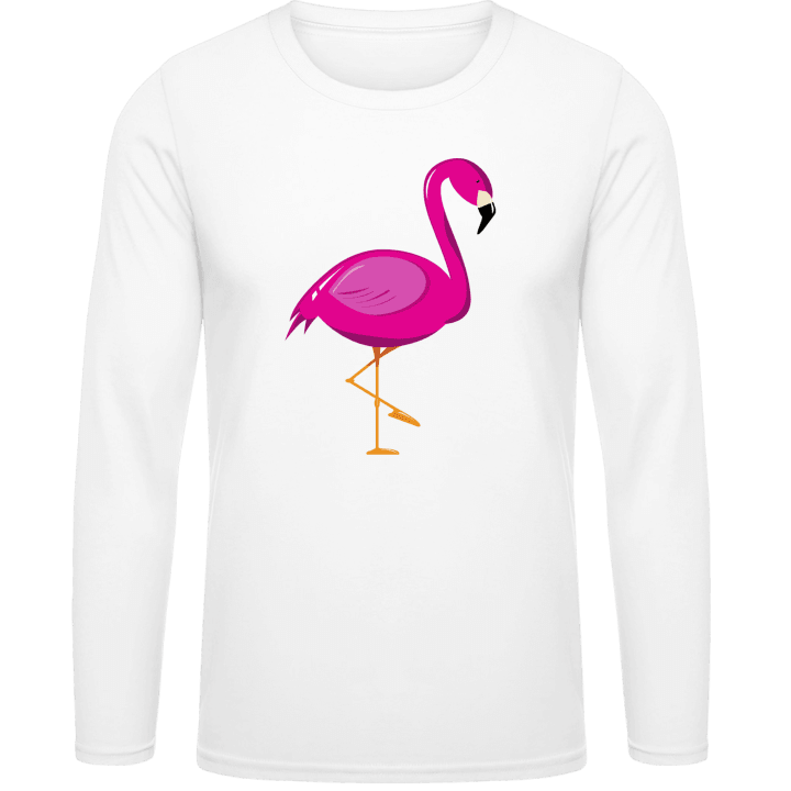 Flamingo Illustration Standing Langarmshirt 0 image