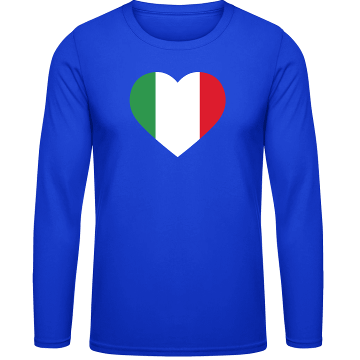 Italy Heart Flag Langermet skjorte contain pic