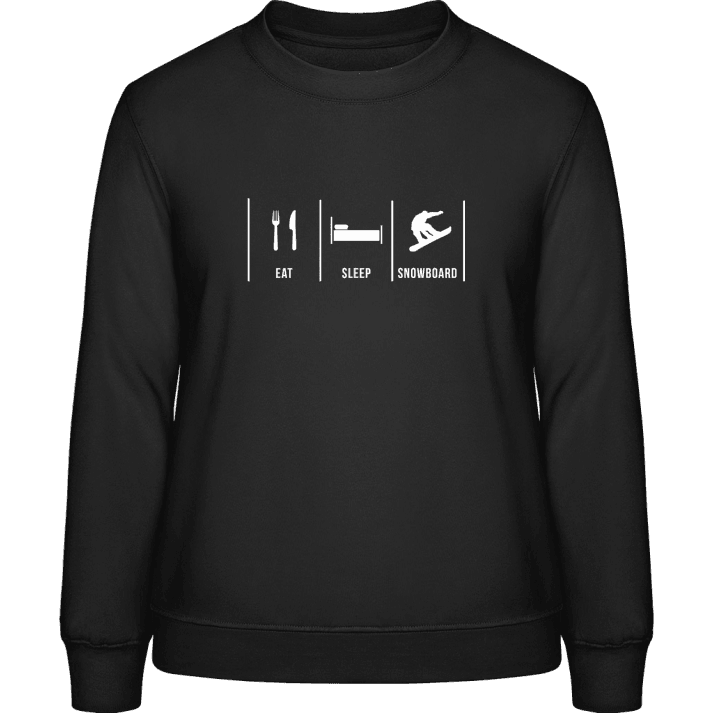 Eat Sleep Snowboarding Sweatshirt för kvinnor contain pic