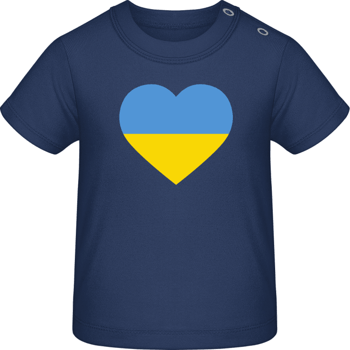 Ukraine Heart Flag Baby T-skjorte 0 image
