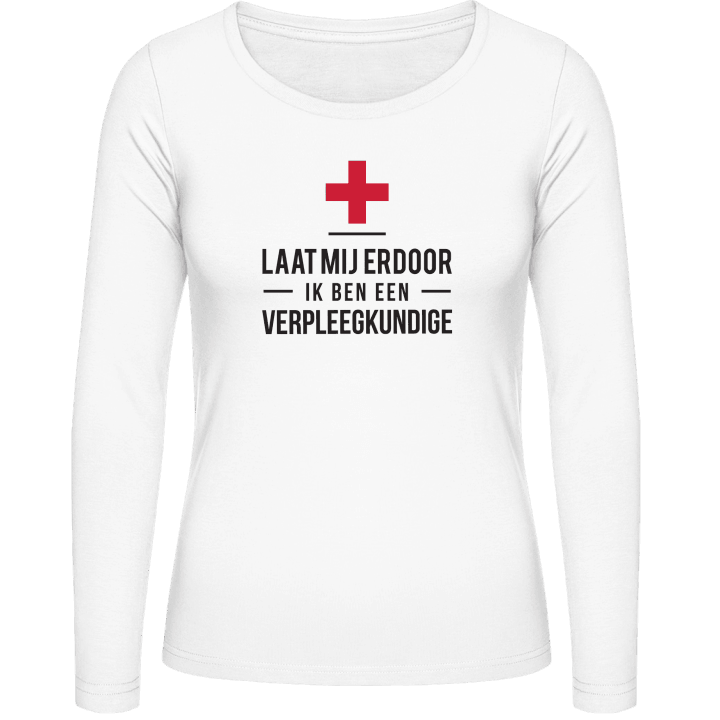 Ik ben een verpleegkundige Frauen Langarmshirt contain pic