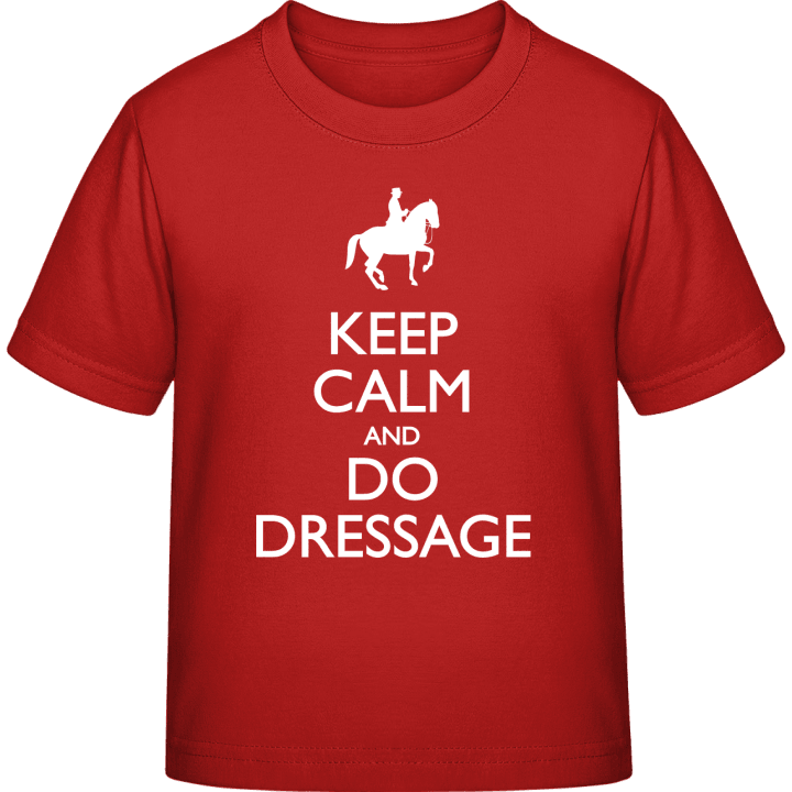 Keep Calm And Do Dressage T-skjorte for barn contain pic