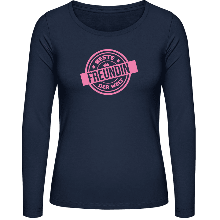 Beste Freundin der Welt Logo T-shirt à manches longues pour femmes 0 image