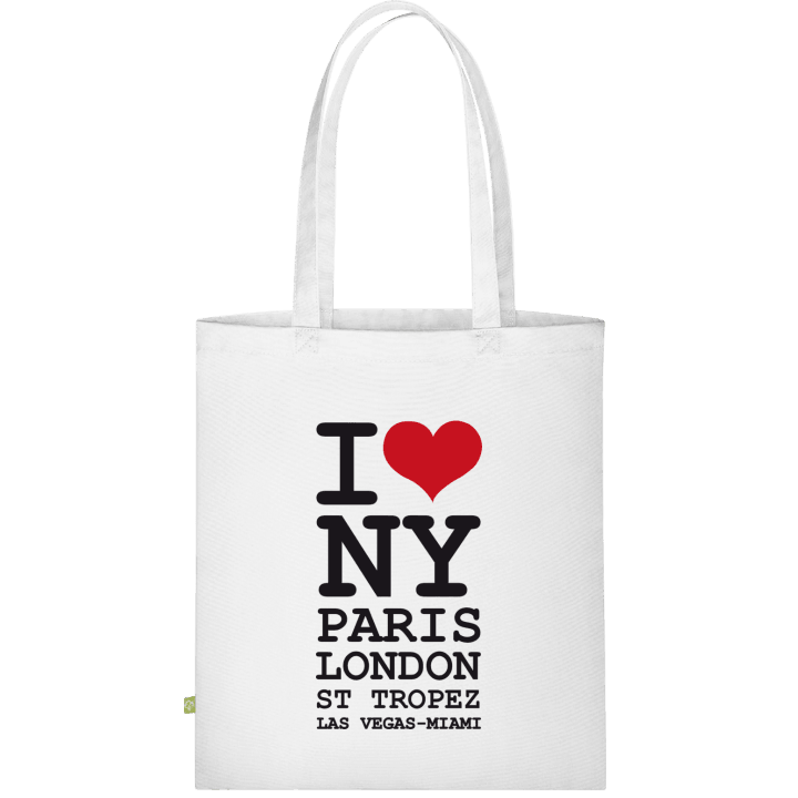 I Love NY Paris London Stoffen tas contain pic