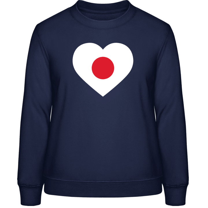 Japan Heart Flag Frauen Sweatshirt contain pic