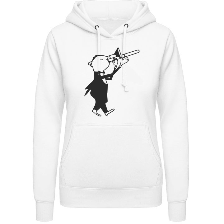 Trombonist Illustration Vrouwen Hoodie contain pic