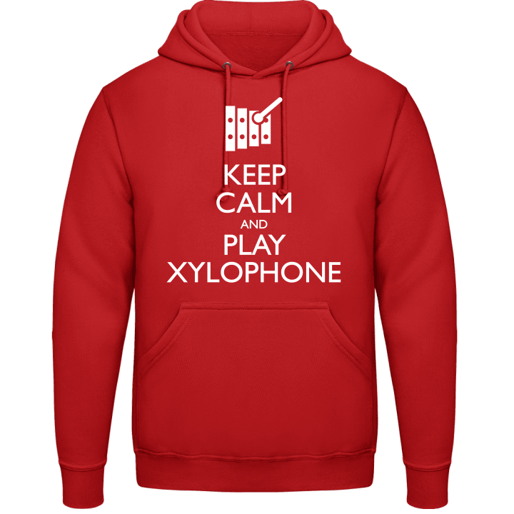 Keep Calm And Play Xylophone Felpa con cappuccio contain pic
