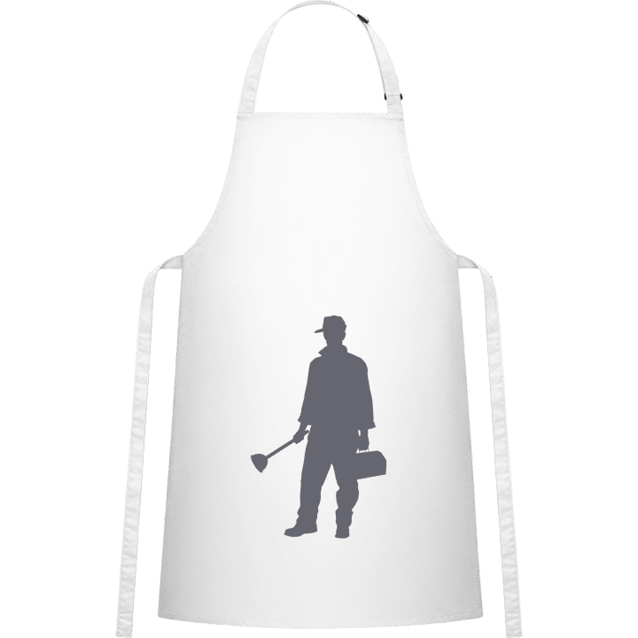 Plumber Silhouette Kitchen Apron contain pic