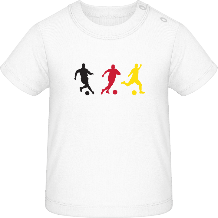 German Soccer Silhouettes Baby T-skjorte contain pic