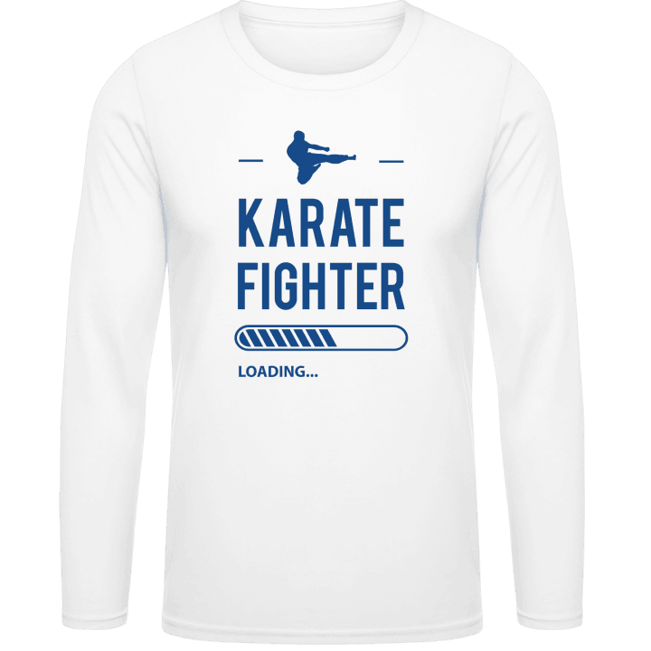 Karate Fighter Loading Langarmshirt contain pic