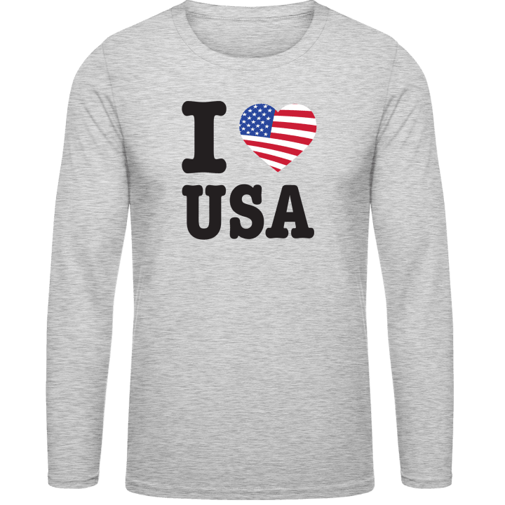 I Love USA Langermet skjorte contain pic