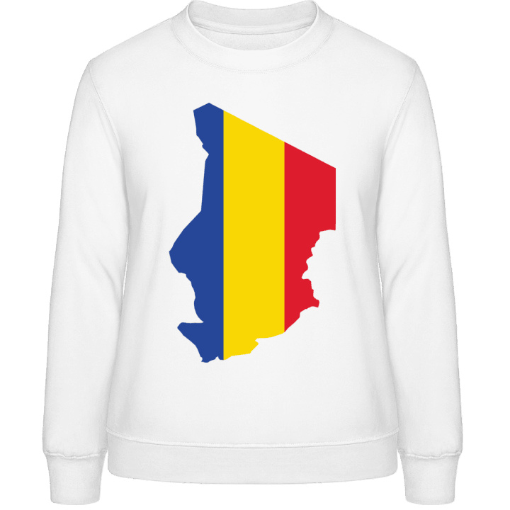 Tschad Map Sweatshirt för kvinnor contain pic