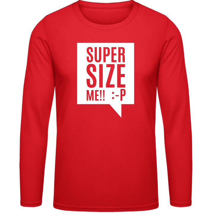 Super Size Me Camicia a maniche lunghe contain pic
