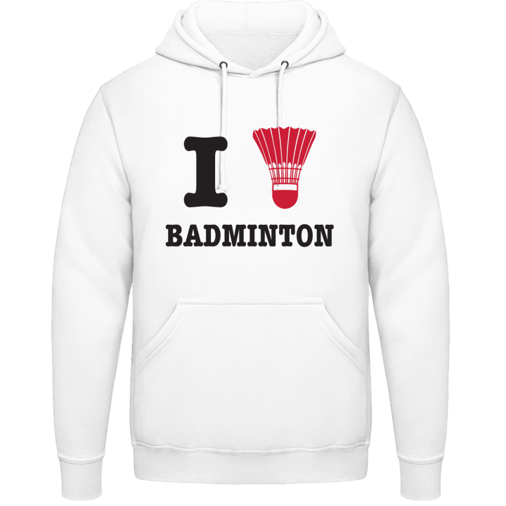 I Love Badminton Hoodie 0 image