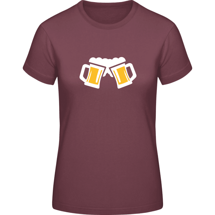 Beer Cheers T-skjorte for kvinner contain pic