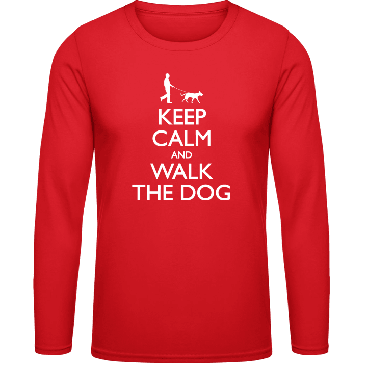 Keep Calm and Walk the Dog Man Shirt met lange mouwen 0 image