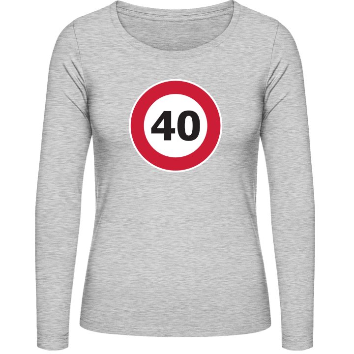 40 Speed Limit Langermet skjorte for kvinner 0 image