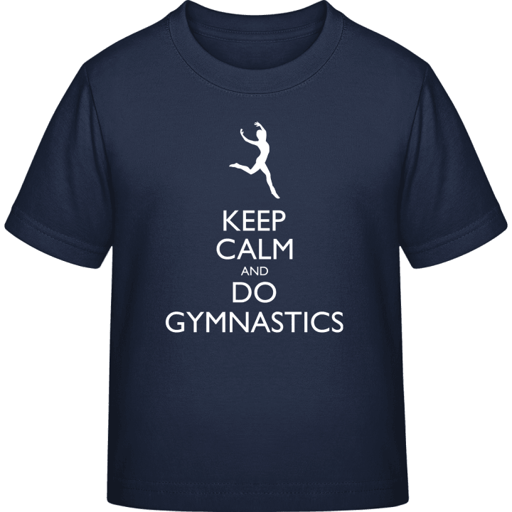 Keep Calm and do Gymnastics Maglietta per bambini contain pic