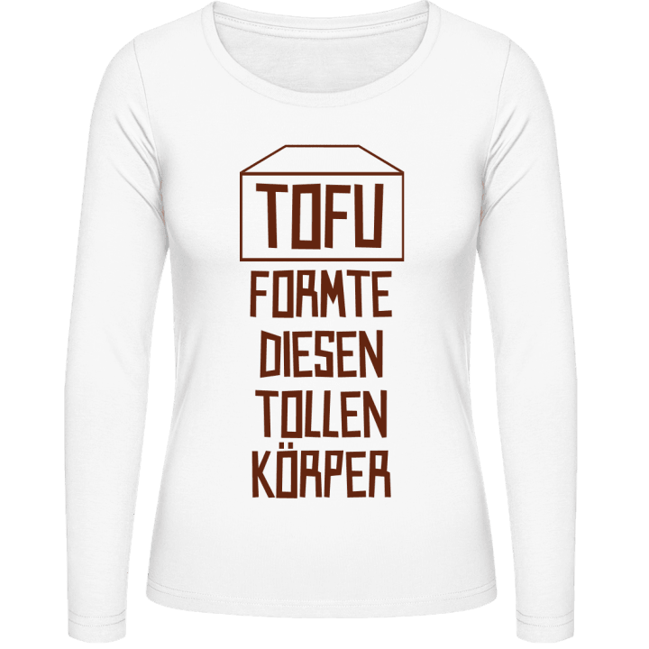 Tofu formte diesen tollen Körper T-shirt à manches longues pour femmes contain pic