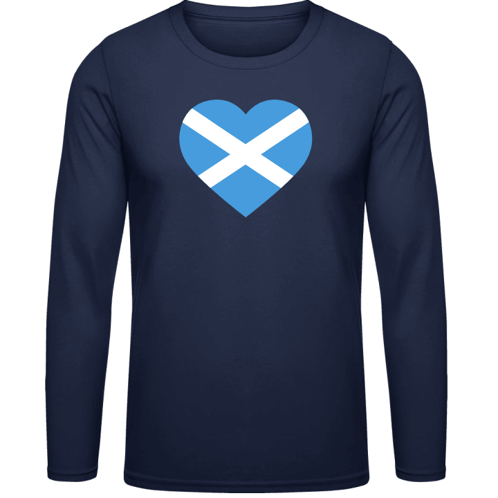 Scotland Heart Flag T-shirt à manches longues contain pic